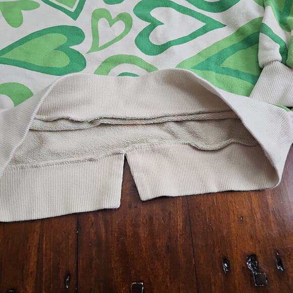 Zara heart sweatshirt size 9 - Picture 2 of 4
